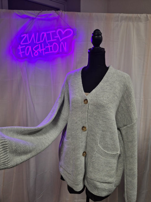 Strickjacke V-Ausschnitt