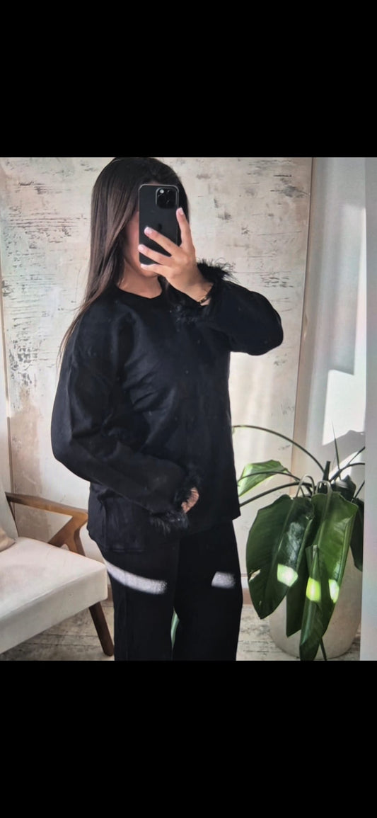 Zweiteiler Federärmel